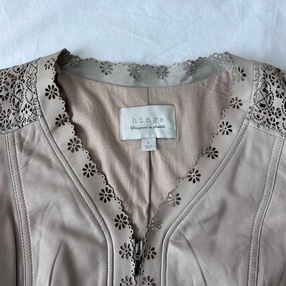 Hinge tan leather jacket - Picture 2 of 8